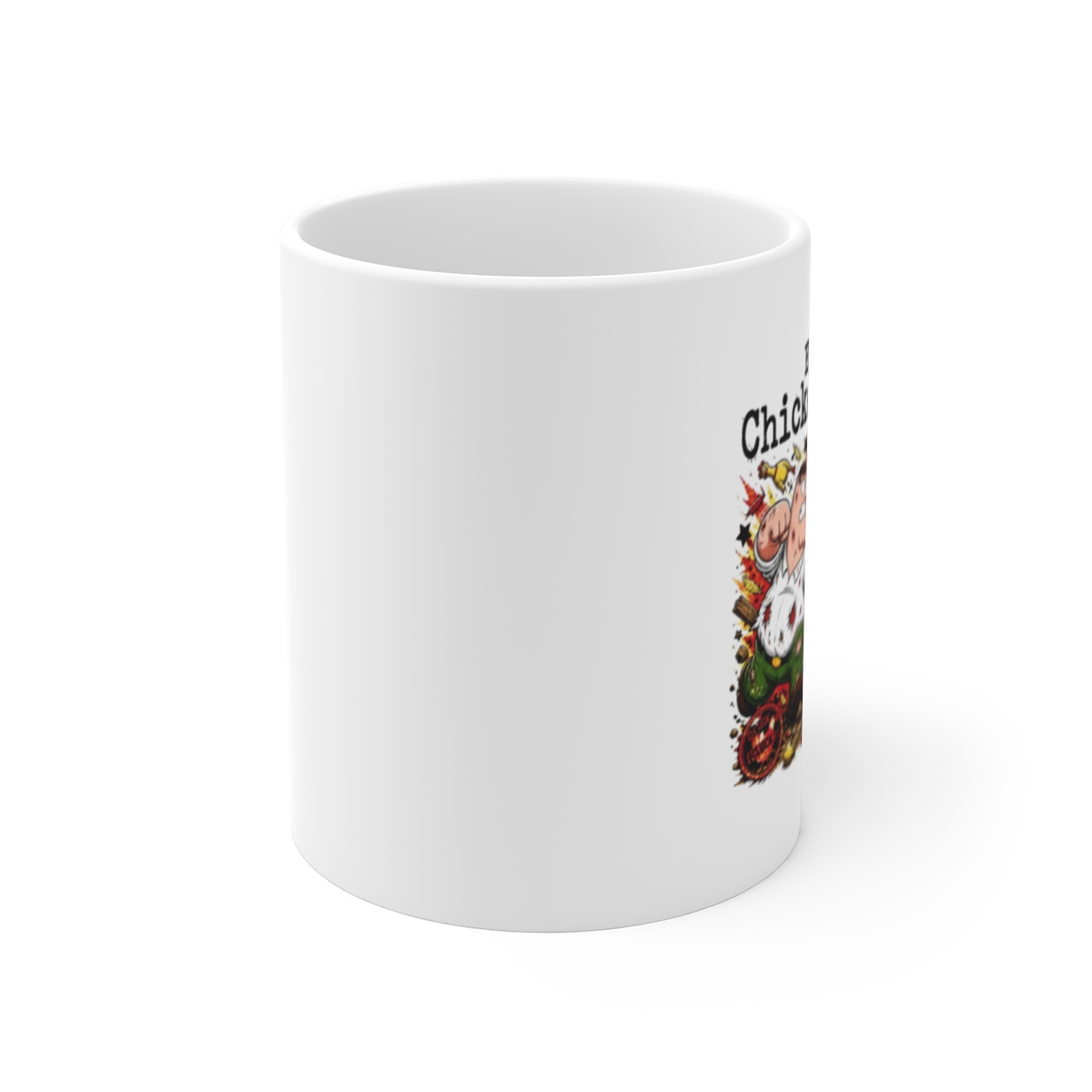 Family Guy "Epic Chicken Fight" White Mug - alternate angle 1, merchandise