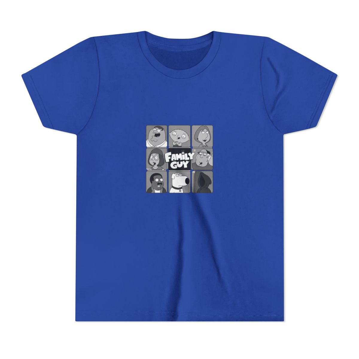 Family Guy Face Grid Kids T Shirt - alternate angle 4, merchandise