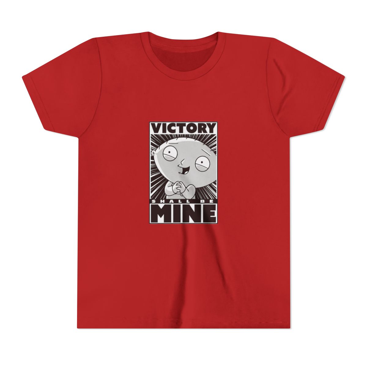 Family Guy Stewie Victory Kids T Shirt - alternate angle 5, merchandise